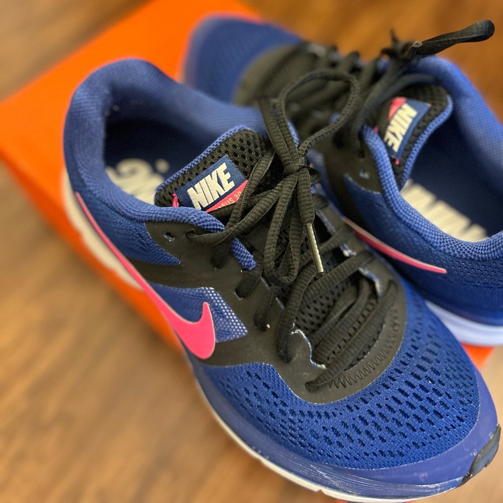 Nike Black and Blue Sneakers